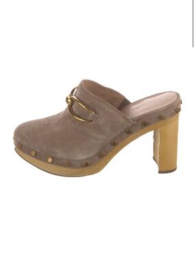 Veronica Beard studded heeled clogs